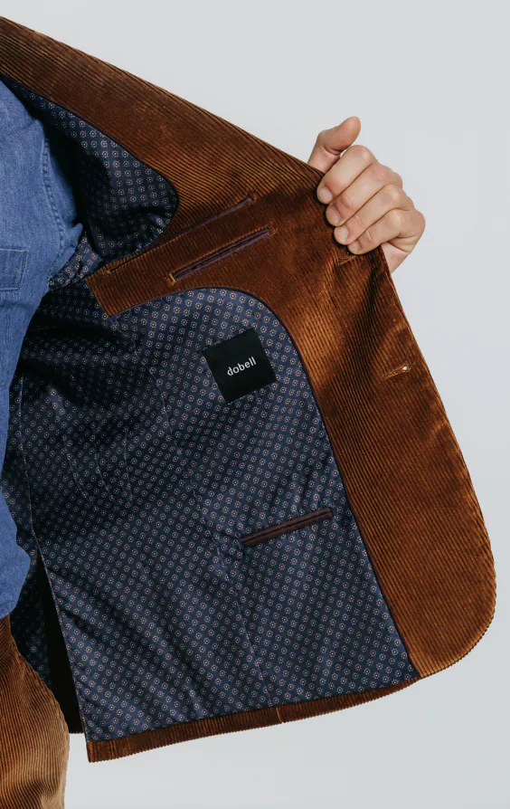 Mid Brown Corduroy Suit thumbnail 6