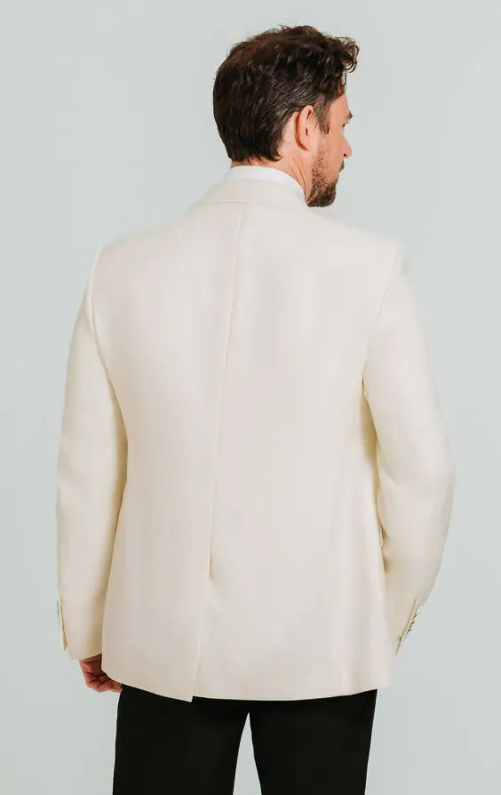 White Notch Lapel Tuxedo Jacket - photo 1 White Notch Lapel Tuxedo Jacket - photo 1