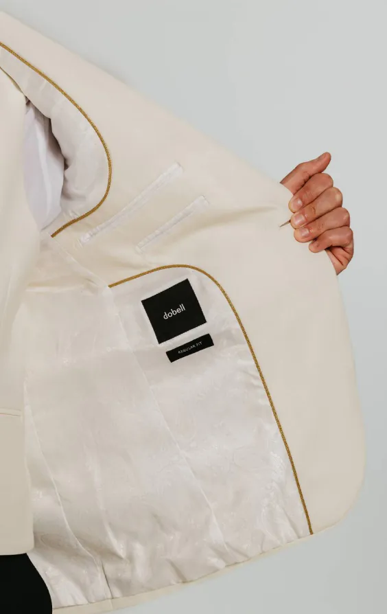 White Notch Lapel Tuxedo Jacket - photo 4 White Notch Lapel Tuxedo Jacket - photo 4