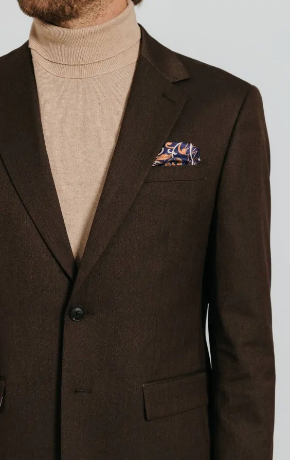 Brown Twill Suit Jacket | Dobell