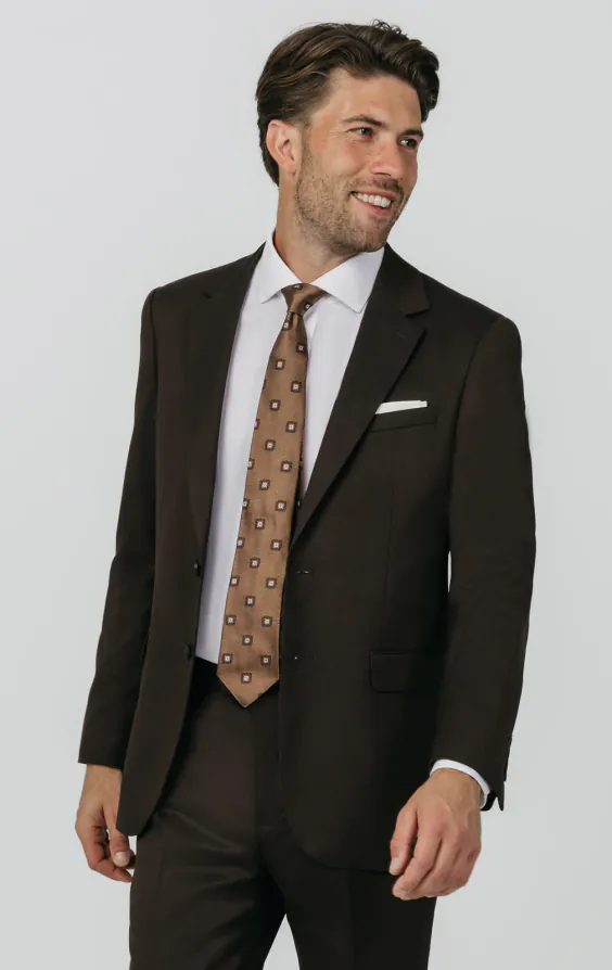 Brown Twill Suit Jacket Brown Twill Suit Jacket