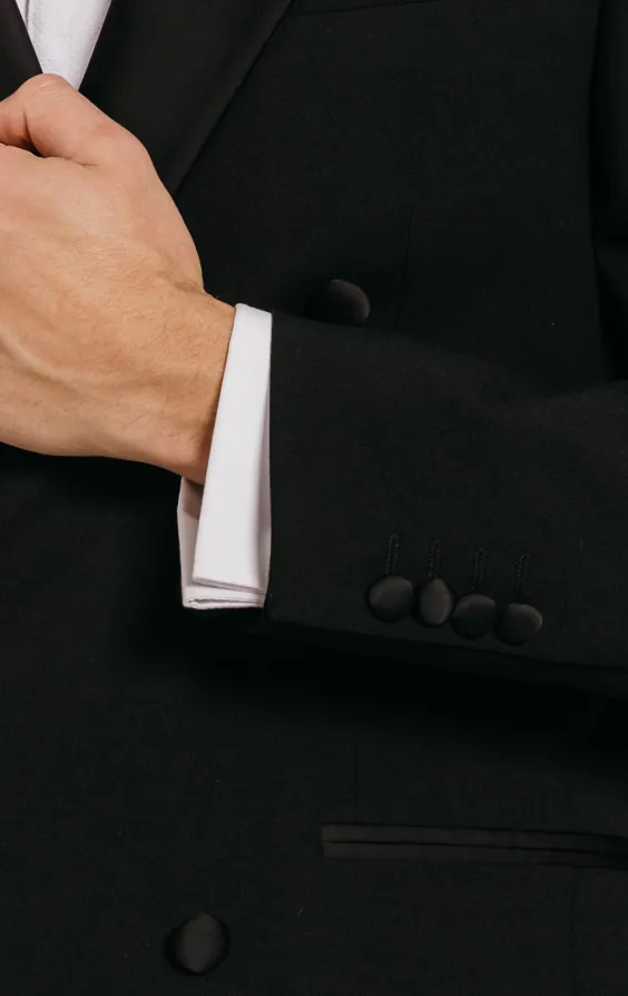 Black Double Breasted Dinner Jacket - photo 2