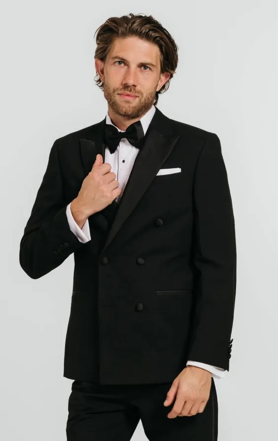 Black Double Breasted Dinner Jacket primary image