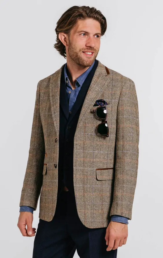 Herlipto Wool-Blend Fancy Tweed Jacket S herlipto Wool-Blend Fancy