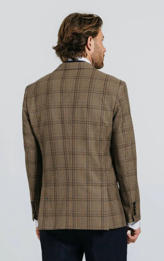 Brown Bold Check Jacket thumbnail 3