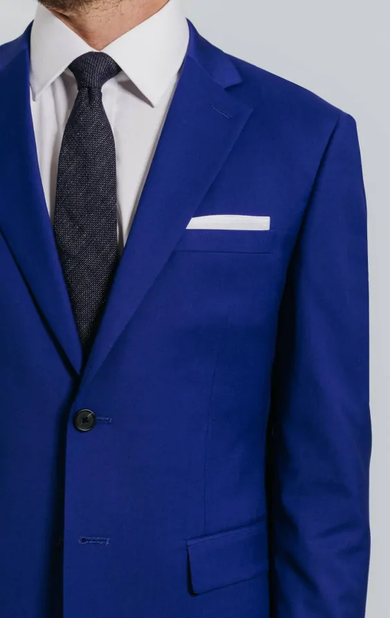 Bright Blue Suit Jacket thumbnail 4