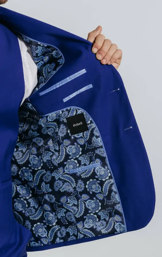 Bright Blue 3 Piece Suit thumbnail 6