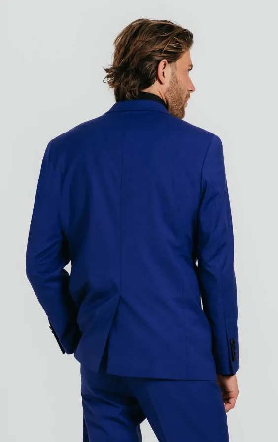 Bright Blue Tuxedo with Peak Lapel thumbnail 3