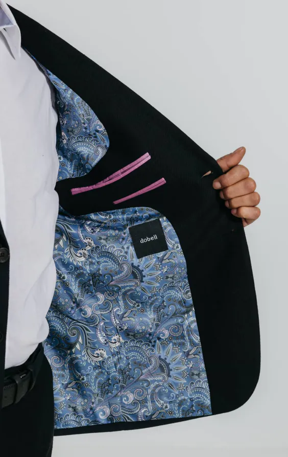 Black Linen Twill Suit - photo 4