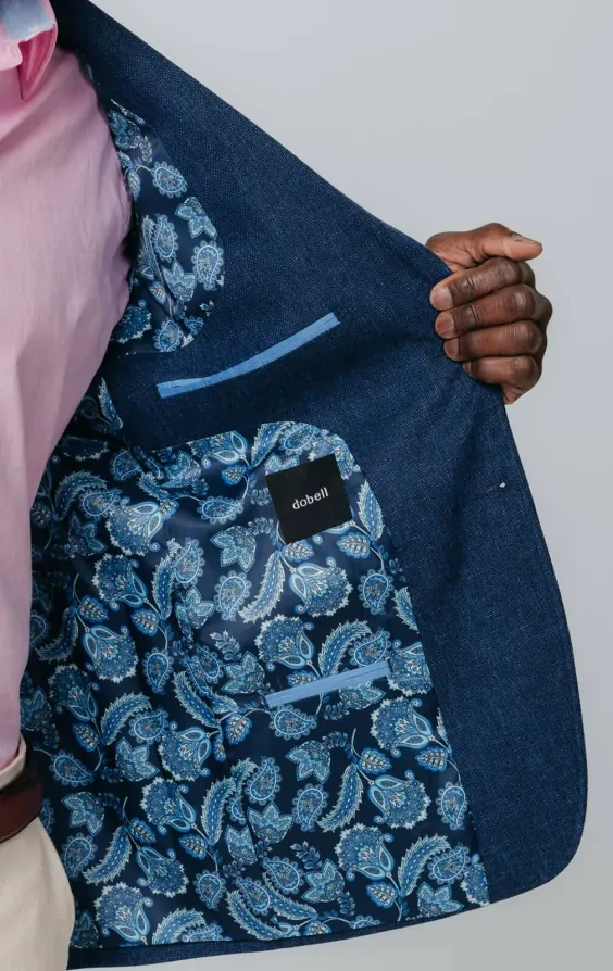 Navy Textured Jacket thumbnail 5