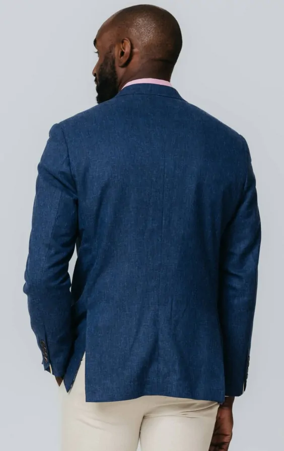 Navy Textured Jacket thumbnail 6