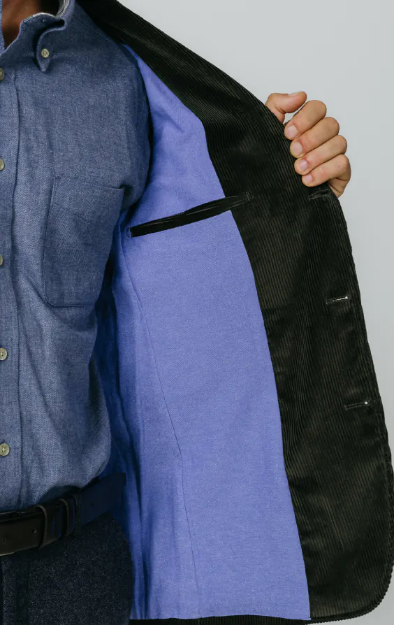Green Corduroy Jacket with Patch Pockets - photo 7 Green Corduroy Jacket with Patch Pockets - photo 7