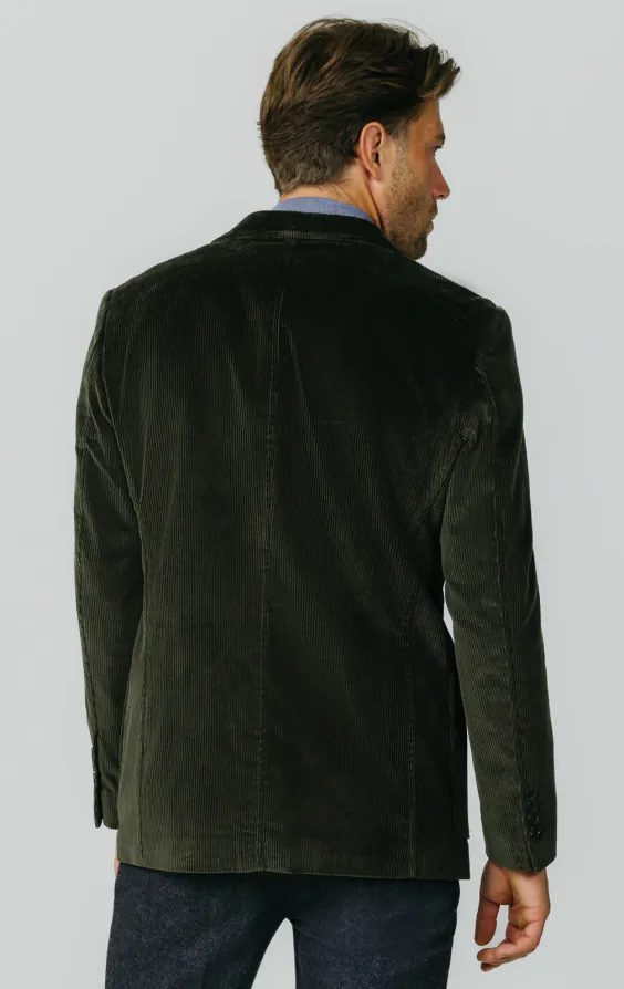 Green Corduroy Jacket with Patch Pockets - photo 8 Green Corduroy Jacket with Patch Pockets - photo 8