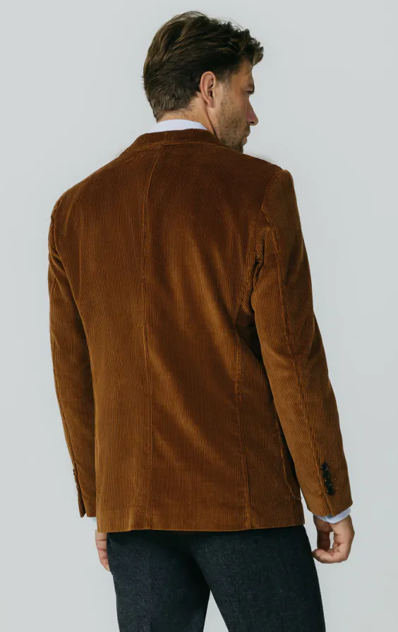 Mid Brown Corduroy Jacket with Patch Pockets thumbnail 6