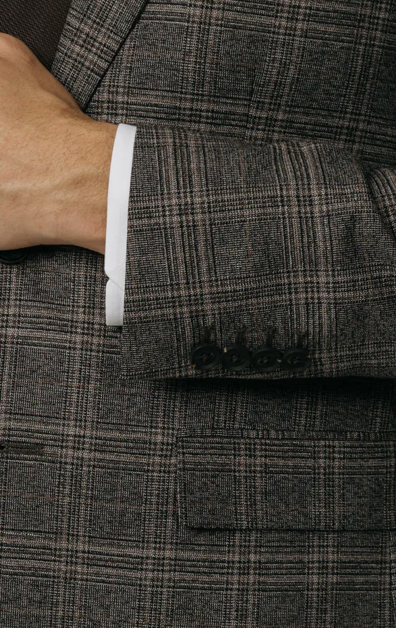 Brown Check Suit Jacket - photo 2 Brown Check Suit Jacket - photo 2