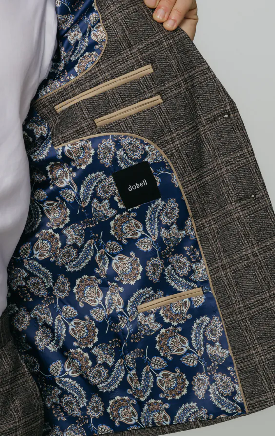 Brown Check Suit Jacket - photo 4 Brown Check Suit Jacket - photo 4