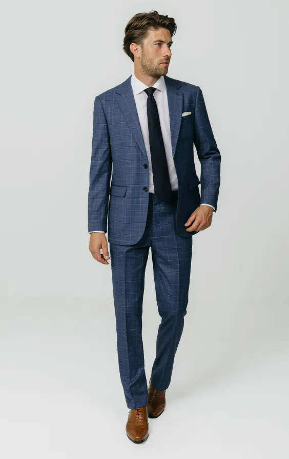 Blue Check Suit Jacket - photo 1 Blue Check Suit Jacket - photo 1