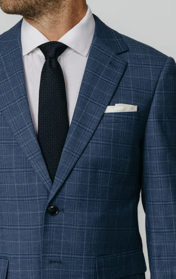 Blue Check Suit Jacket - photo 3 Blue Check Suit Jacket - photo 3