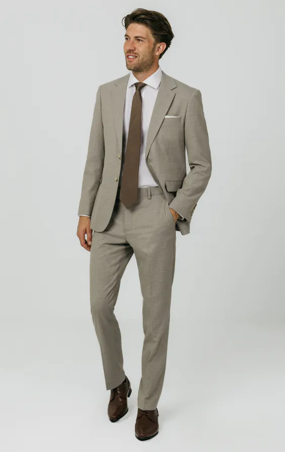 Natural Check Suit Jacket - photo 1