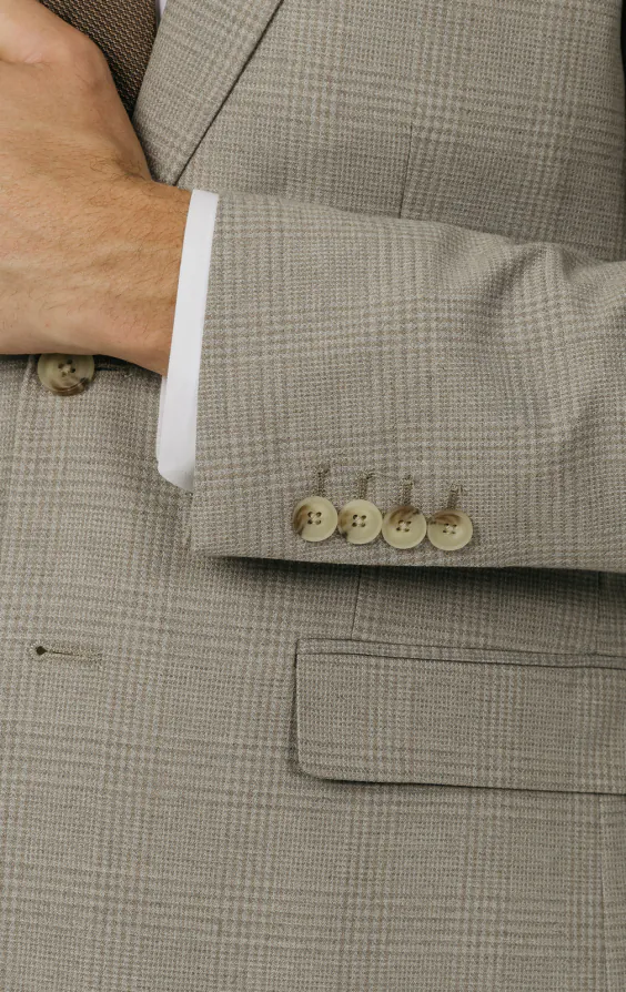 Natural Check Suit Jacket - photo 2