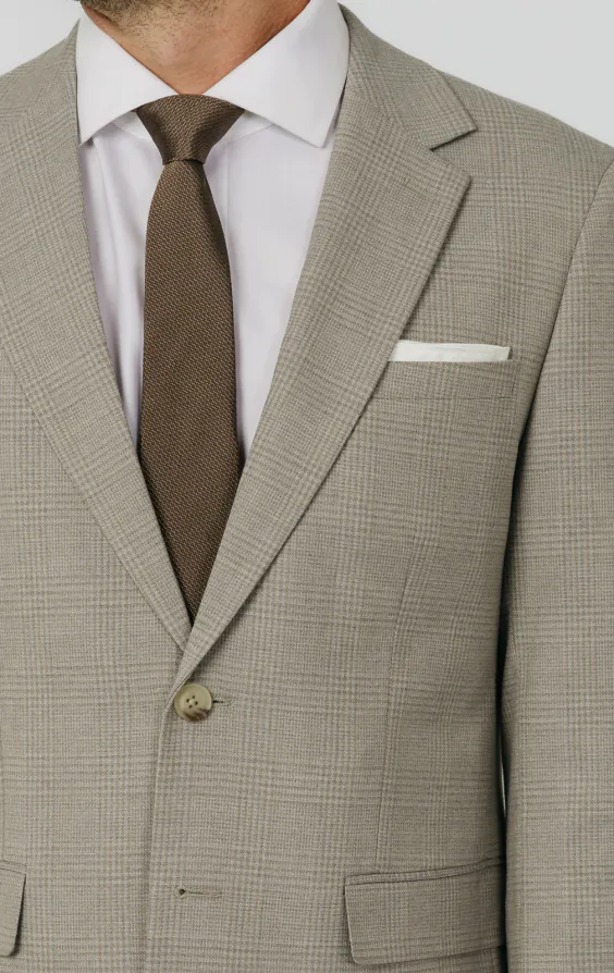 Natural Check Suit Jacket thumbnail 4