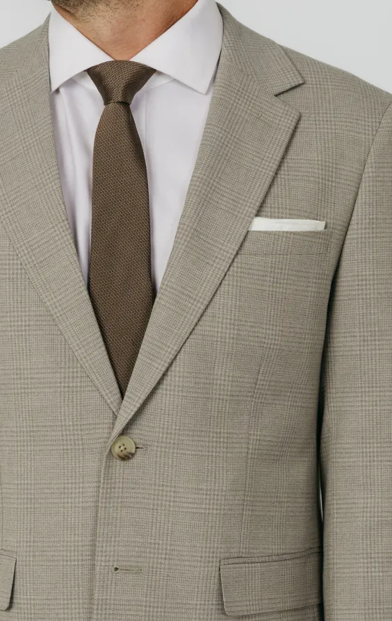 Natural Check Suit Jacket - photo 3