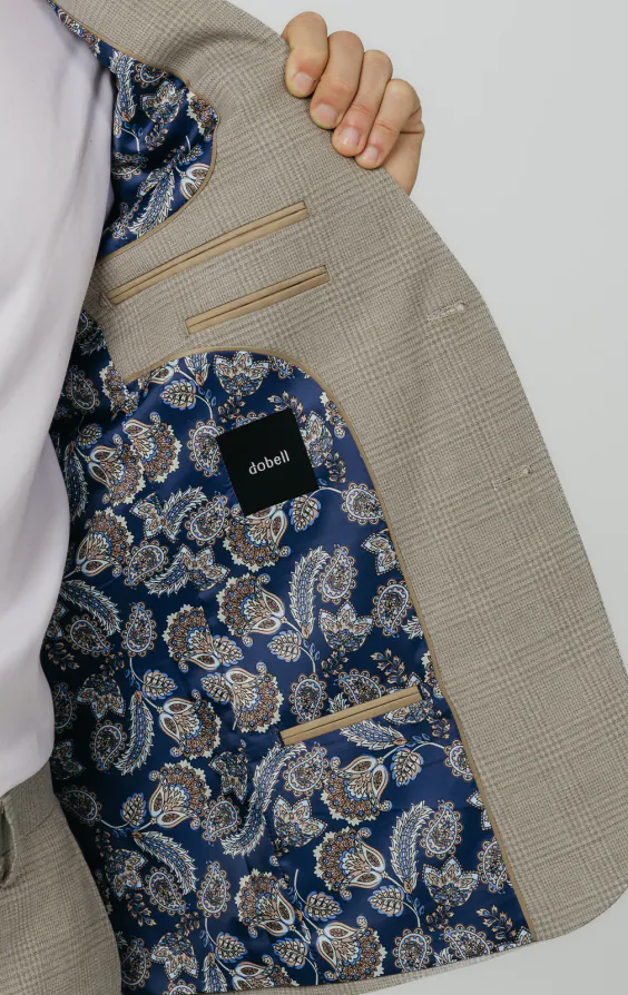 Natural Check Suit Jacket - photo 4