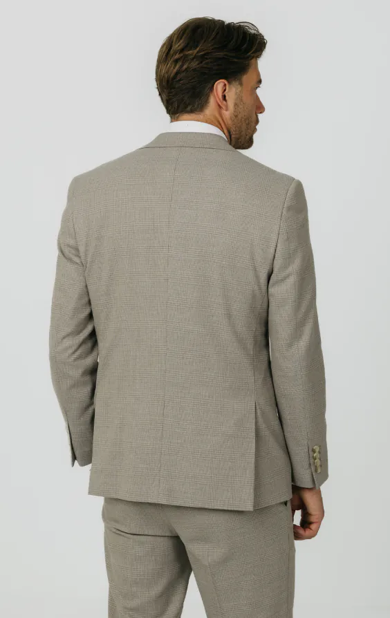 Natural Check Suit Jacket - photo 5