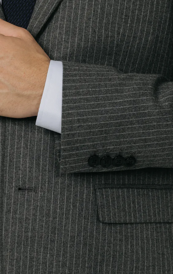 Charcoal Chalkstripe Suit thumbnail 3