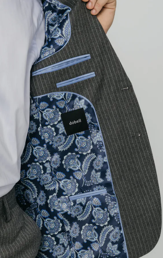 Charcoal Chalkstripe Suit thumbnail 5