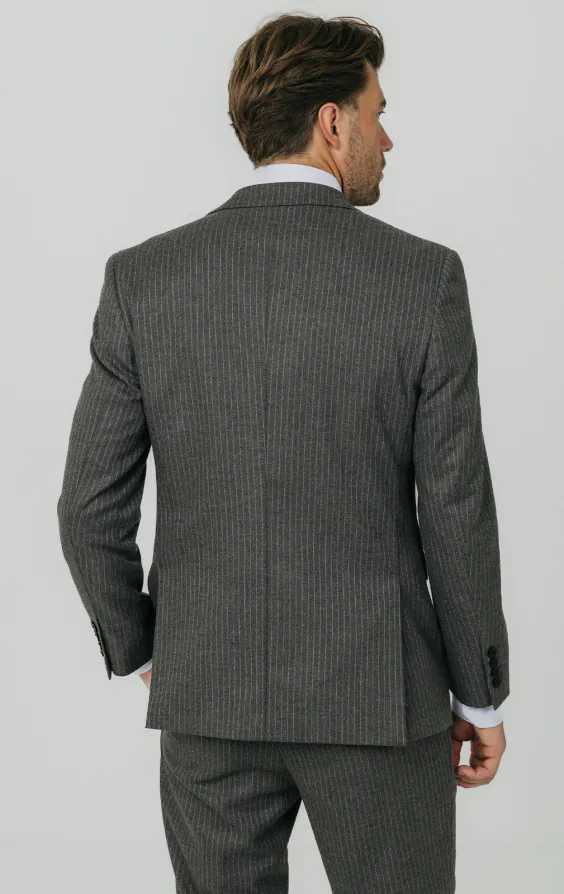 Charcoal Chalkstripe Suit thumbnail 6