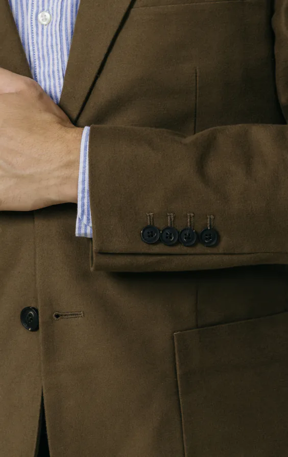 Taupe Moleskin Jacket thumbnail 3