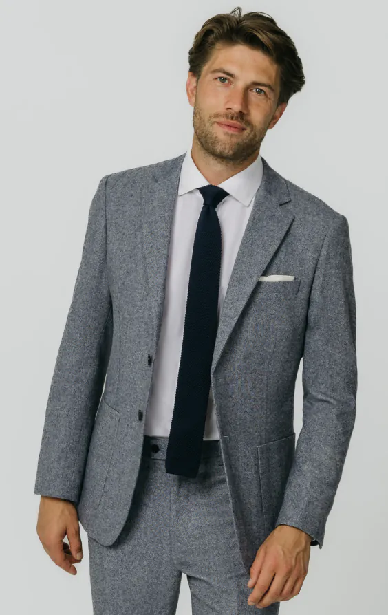 Blue Donegal Tweed Suit Jacket Blue Donegal Tweed Suit Jacket