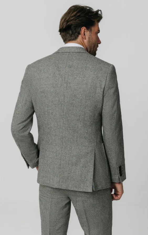 Light Grey Donegal Tweed 3 Piece Suit thumbnail 6