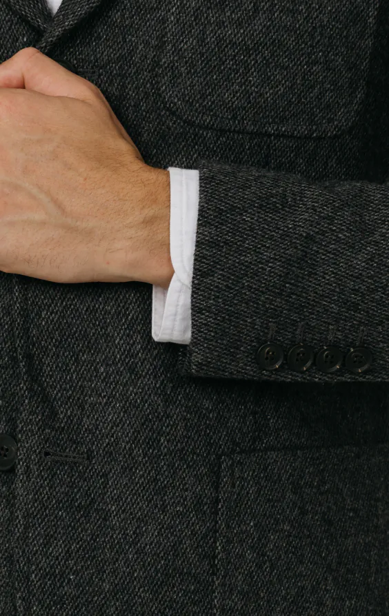 Grey Barleycorn Tweed Jacket - photo 2