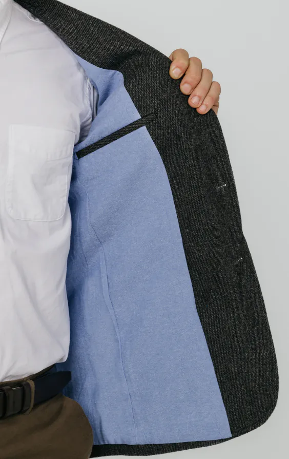Grey Barleycorn Tweed Jacket - photo 4