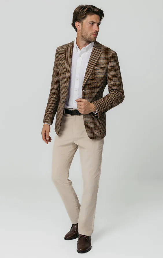 Brown Houndstooth Tweed Jacket - photo 1