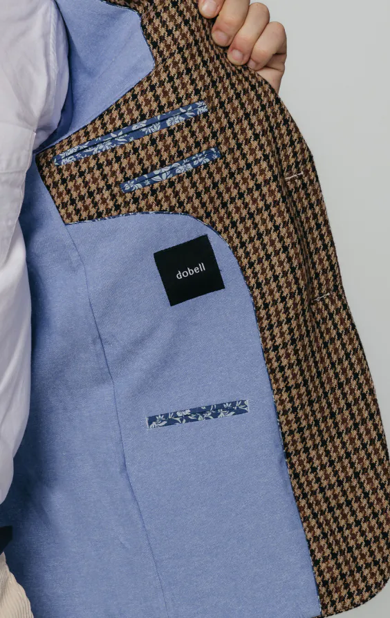 Brown Houndstooth Tweed Jacket - photo 4