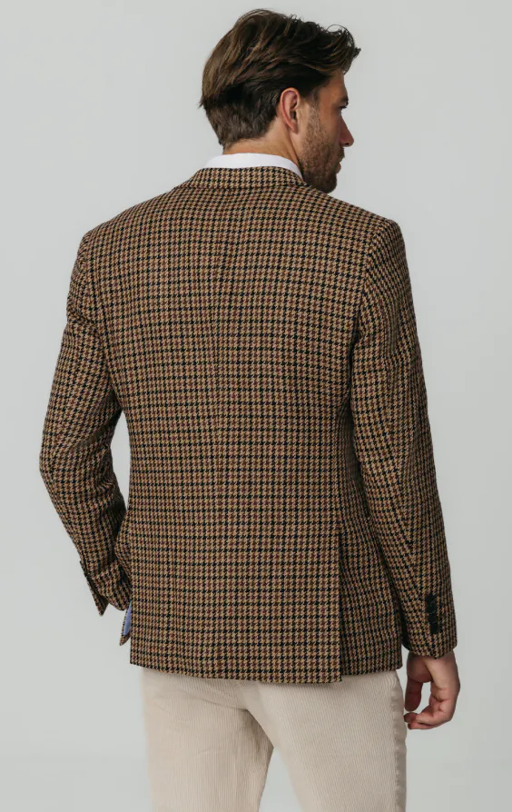 Brown Houndstooth Tweed Jacket - photo 5