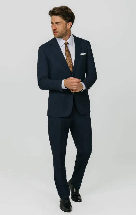 Blue Weave Suit Jacket - photo 1