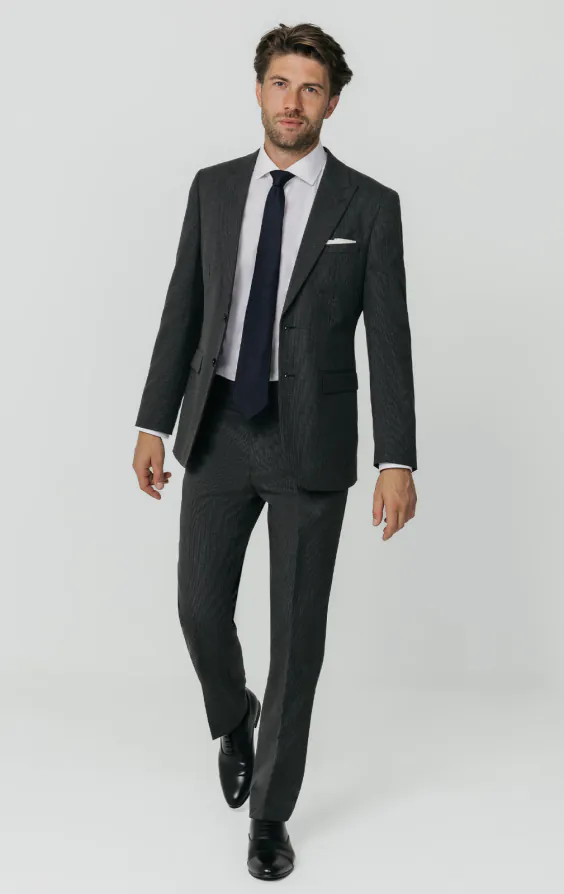 Charcoal Puppytooth Check Suit Jacket thumbnail 2