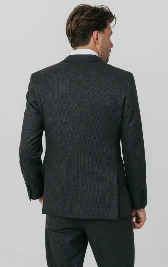 Charcoal Puppytooth Check Suit Jacket - photo 5 Charcoal Puppytooth Check Suit Jacket - photo 5