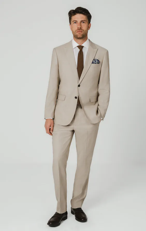 Stone Sharkskin Suit Jacket - photo 1 Stone Sharkskin Suit Jacket - photo 1
