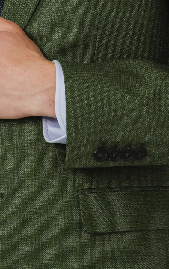 Pine Green Textured Weave Suit - photo 2