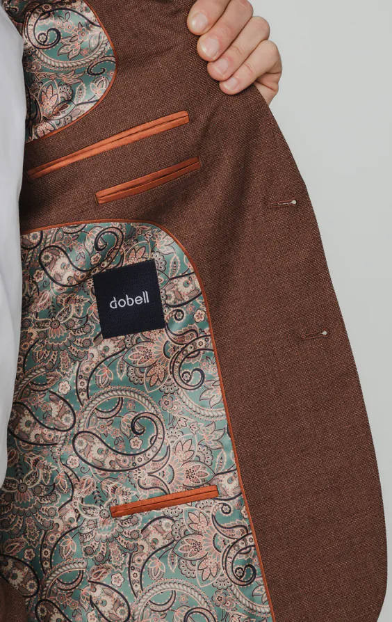 Rust Brown Textured Weave Suit - photo 4 Rust Brown Textured Weave Suit - photo 4