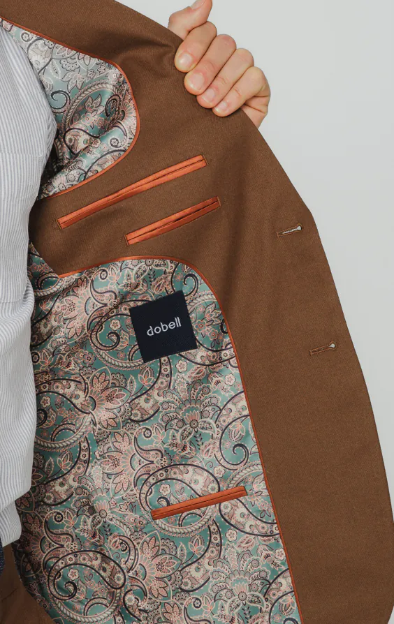 Mid Brown Twill Suit Jacket - photo 4 Mid Brown Twill Suit Jacket - photo 4