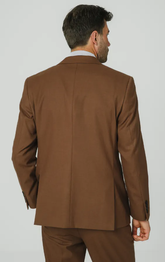 Mid Brown Twill Suit Jacket - photo 5 Mid Brown Twill Suit Jacket - photo 5