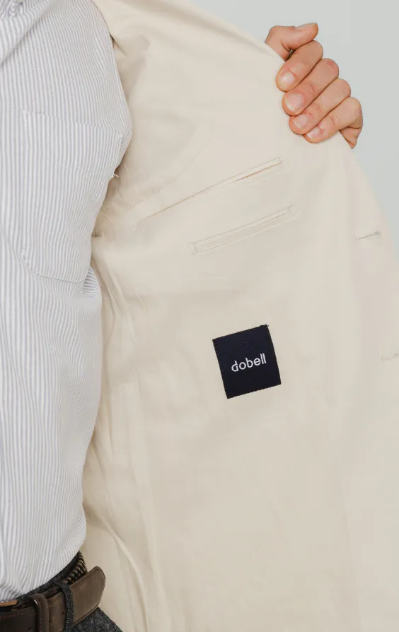Cream Cotton Twill Jacket - photo 4