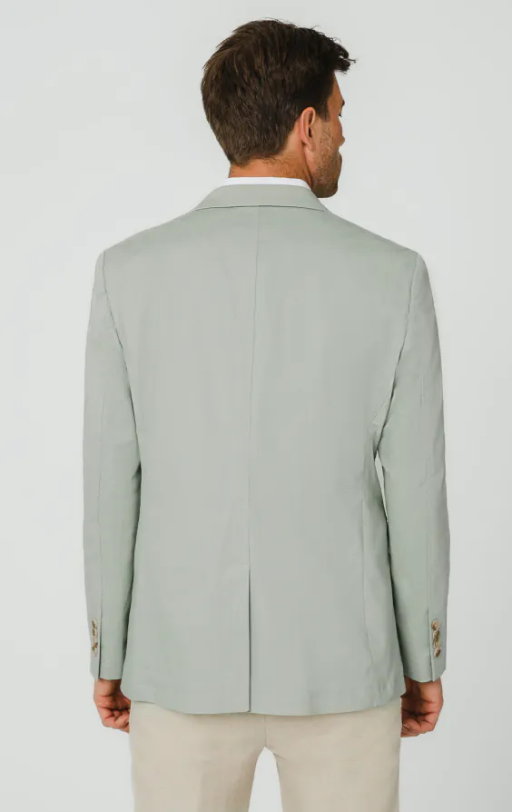 Sage Green Cotton Twill Jacket - photo 5