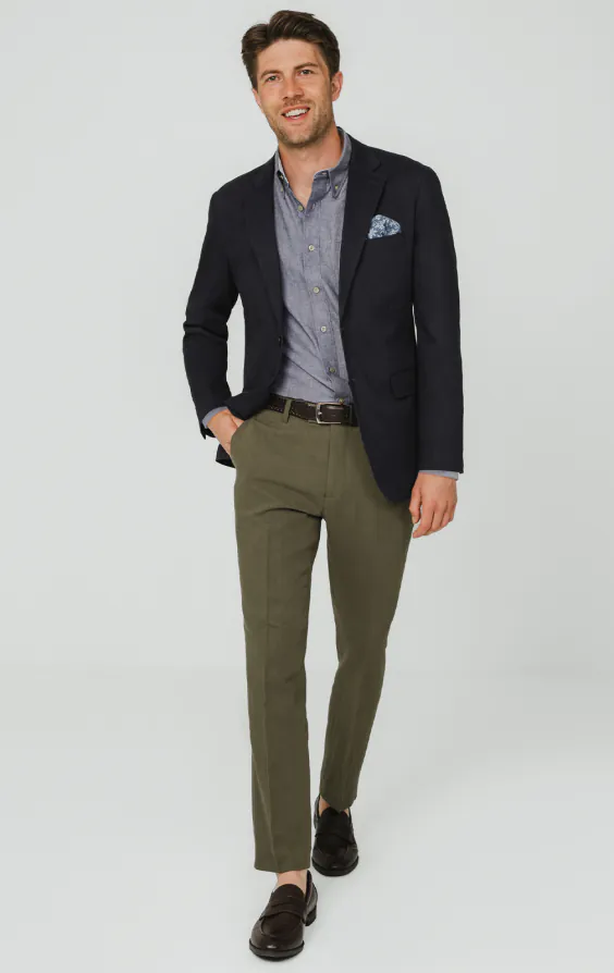 Navy Cotton Twill Jacket - photo 1 Navy Cotton Twill Jacket - photo 1